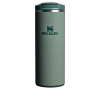 STANLEY 1913 Transit Flip Top Mug 0.35L - Keeps 4 Hours Hot - 6 Hours Cold - Dishwasher Safe - Leakproof - Car Cup Holder Compatible - Insulated Coffee Cup (Hammertone Green)