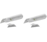 Stanley Trim Knife Fixed Blade 199E Silver 2-10-199 (Pack of 2)