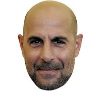 Stanley Tucci (Stubble) Celebrity Mask, Flat Card Face, Fancy Dress Mask