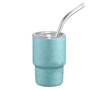 Stanley Tumbler, 3 oz Stainless Steel Mini Travel Mug, Tumbler with Handle and Straw Lid, Stanley Cup for Home, Office or Car (blue)