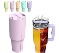 Stanley Tumbler 40oz Inner Cup Section Tray - 2-in-1 Drink Separator Silicone Liner, Dual-sided Cup Divider for Two Drinks (Pink)