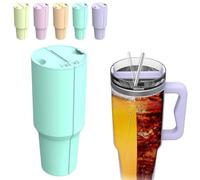 Stanley Tumbler 40oz Inner Cup Section Tray - 2-in-1 Drink Separator Silicone Liner, Dual-sided Cup Divider for Two Drinks (Blue)