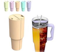 Stanley Tumbler 40oz Inner Cup Section Tray - 2-in-1 Silicone Liner, Dual-sided Drink Divider (Orange)