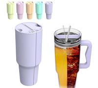 Stanley Tumbler 40oz Inner Cup Section Tray, 2-in-1 Silicone Liner, Dual-sided Drink Divider (Purple)