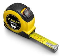 Stanley Tylon Dual Lock Tape Measure, 8 Meter Length x 25 mm Width, Yellow