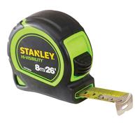 Stanley Tylon Hi-Viz Pocket Tape Measure Imperial & Metric 26ft / 8m 25mm
