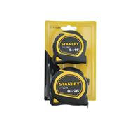 Stanley Tylon Pocket Tapes 5m 16ft 8m 26ft (twin Pack) Stanley Multicolor