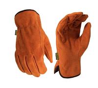 Stanley Unisex SY710L Split Leather Cowhide Glove, Light Brown