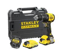 Stanley V20 Cordless Brushless 2 Gear Hammer Drill Driver, SFMCD716D2T-GB | Includes 2x 2.0Ah Li-Ion Battery, 1.25A Charger and ProStack Case, 18V