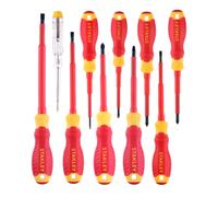 Stanley VDE Insulated Screwdriver Set 10 Piece PZ1 Phillips Slotted STHT60032-0