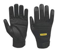 Stanley Vibration Performance Glove Black L Colour: Black, Hand Size: L