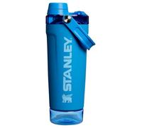 STANLEY Vitalize Shaker Bottle, 20 oz, Azure | Leakproof Shaker Bottle | Fast-Flow Spout | Removable Strainer | Easy-Grip Handle | Base Container | Double-Wall Insulation