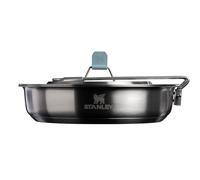 Stanley Wildfare Core 12-Piece Stainless Steel Fry Pan Cook Set | 1 qt Fry Pan with Fold & Lock Handle | Plates, Utensils, Spatula | Camping Essential