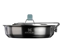 Stanley Wildfare Core 12-Piece Stainless Steel Fry Pan Cook Set | 1 Qt Fry Pan with Fold & Lock Handle | Plates, Utensils, Spatula | Camp Kitchen Essentials | BPA-Free