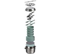 Stanley Wildfare Core 26-Piece Stainless Steel Cookset | 4 qt Pot and Lid with Fold & Lock Handle | Camping Essentials for Your Camp Kitchen