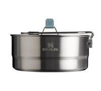 Stanley Wildfare Core Saucepan Cookset | 6-Pc Stainless Steel Cookware | 2qt Saucepan w/Lid, Cutting Board, Trivet & Spoons | Induction Cookware | Cam