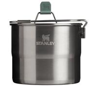 Stanley Wildfare Go Two Bowl Mess Kit | 8pc Portable Pot & Cookware Set | 1.25qt Stainless Steel Pot w/Locking Handle, Lid, 2 Bowls & Sporks
