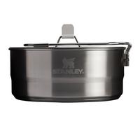 Stanley Wildfare Pro 5-Piece Stainless Steel Saucepan Cook Set | 2 qt Saucepan with Fold & Lock Handle | Cutting Board and Spoon | Camping Essentials