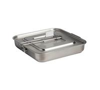 Stanley Wildfare Pro Square Pan 5-Piece Stainless Steel Cookware Set | Fold & Lock Handle | Travel Set