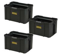 Stanley X3 Fatmax Pro-Stack Hard Tote Tool Storage Crate Sts175794 Fmst1-75794