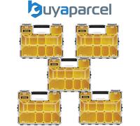 Stanley x5 FatMax Pro Shallow Organiser Stackable System Parts Storage 1-97-519