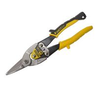 Stanley Yellow Aviation Snips Straight Cut 250mm (10in) STA214563