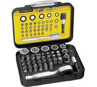 Stanley 1-13-906 Bit & Socket Set + Ratchet (39 Piece)