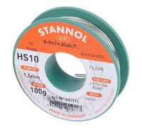 Stannol 535751 Solder Wire HS10 Sn99.3Cu0.7 1.5mm 100g 100G, 535751