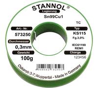 Stannol 573258 Solder Wire Sn99Cu1 KS115 3.0% 1.5mm 500g