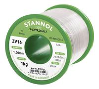 Stannol ZV16 Lead-Free Solder Wire 1mm Sn99.3Cu0.7 1000g REL0
