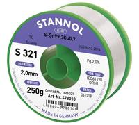 Stannol 631915 S321 Lead-Free Solder 2mm 250g Sn99.3Cu0.7 Reel