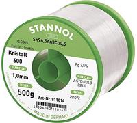 Stannol 811014 Flowtin TSC305 Fairtin Kristall 600 Solder Wire, 1 mm Diameter, 500 g Spools