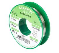 Stannol Flowtin TSC Solder Wire Sn95.5Ag3.8Cu0.7 1.0mm 100g