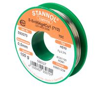Stannol 631900 Solder Wire HS10 Sn95.5AG3.8Cu0.7 0.5mm 100g