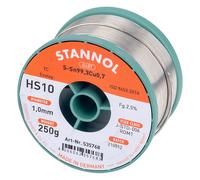 Stannol Solder Wire HS10 Sn99Cu1 1.0mm 250g