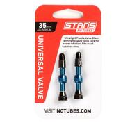 Stan's NoTubes Universal Presta Valve Stems - Aluminium - Blue - 35mm - Pair