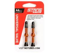 Stan's NoTubes Universal Presta Valve Stems - Aluminium - Orange - 44mm - Pair