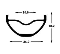 Stans No Tubes Flow S2 Mtb Rim 29´´ 32H Black