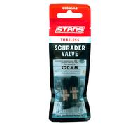 Stans No Tubes Schrader Tubeless Valves 2 Units One Size Black