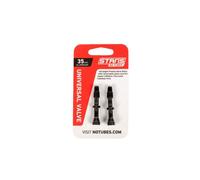 Stans NoTubes Valve Stem Pair Uni Al Presta - Black XL Boys