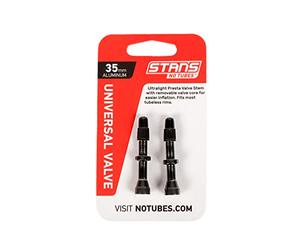 Stan'S Notubes As0149 Universal Valve Aluminium, Black Up to 8 mm Valve Hole, 35 mm