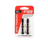 Stan's NoTubes Unisex - Adult Notubes Universal Valve Aluminium, Black up to 8 mm Valve Hole, 44 mm