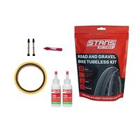 Stans Road Tubeless Kit - Black / Tape Width 25mm / Valve Length 55mm