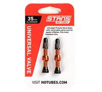 Stans Stan's No Tubes Alloy Presta Valves - Orange (35 mm) Size: