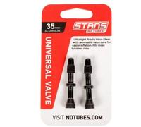 Stan's NoTubes Unisex - Adult Notubes Universal Valve Aluminium, Black up to 8 mm Valve Hole, 44 mm