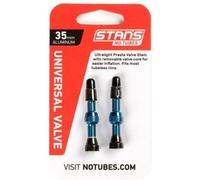 Stans Universal Presta Coloured Alloy Valve Stems Pair Blue