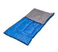 Stansport Youth Sleeping Bag - Lightweight Synthetic Insulation 10 Degrees Celsius for Summer Camping, Accommodation and Travel - 147 cm x 71 cm - Zippers for Double Size