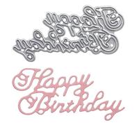 Stanzenshop.de Stanzenshop Cutting stencil lettering Happy Birthday small, cutting stencils birthday, cutting dies, stencils, scrapbooking, card making, DIY, embossing stencils
