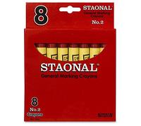 Staonal Marking Crayons, Red, 8/Box