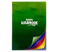 Staple Bound Scrapbook Assorted Colour Sheets/Pages Sketch Book Memory Book Photo Albums Art Crafts Activity Card Scrapbook Paper for Children Kids & Adults (A4, 48 Pages)